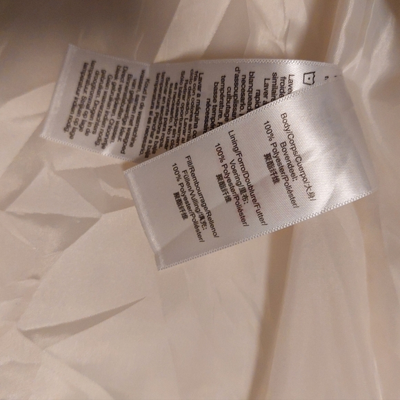 DKNY Women's Ivory Quilted Vest - Picture 6 of 6